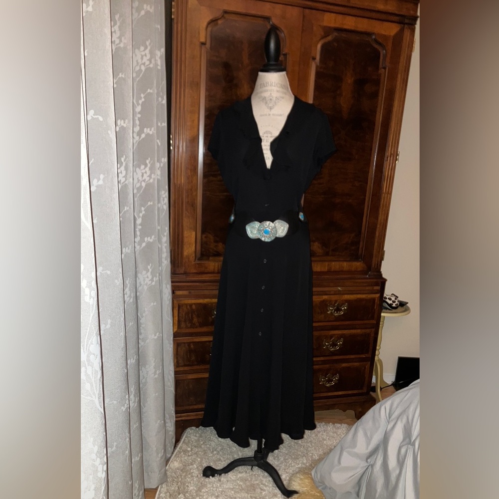 Ralph Lauren Silk Crepe Dress - Picture 4 of 8